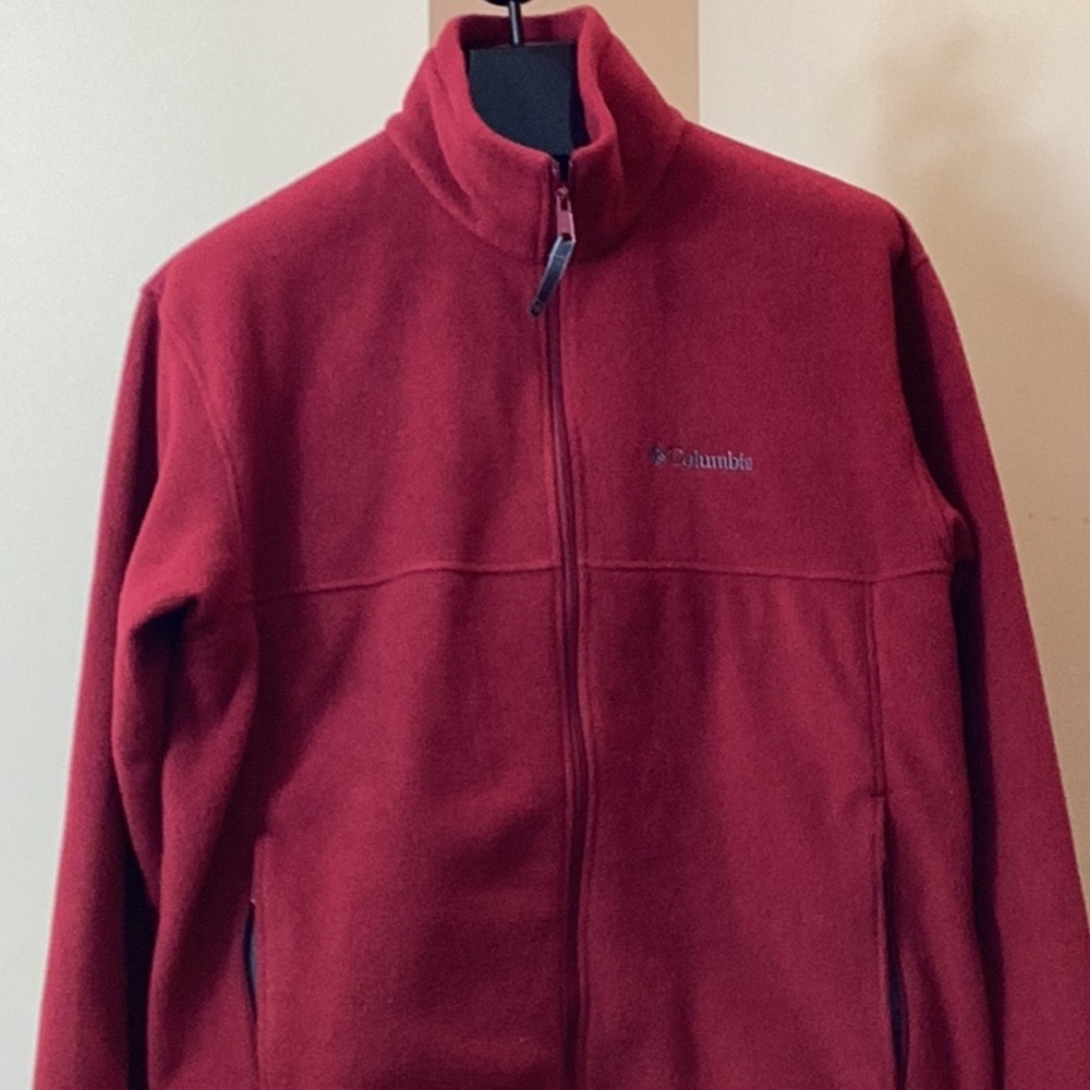Columbia Red Fleece Jacket - Picture 2 of 10